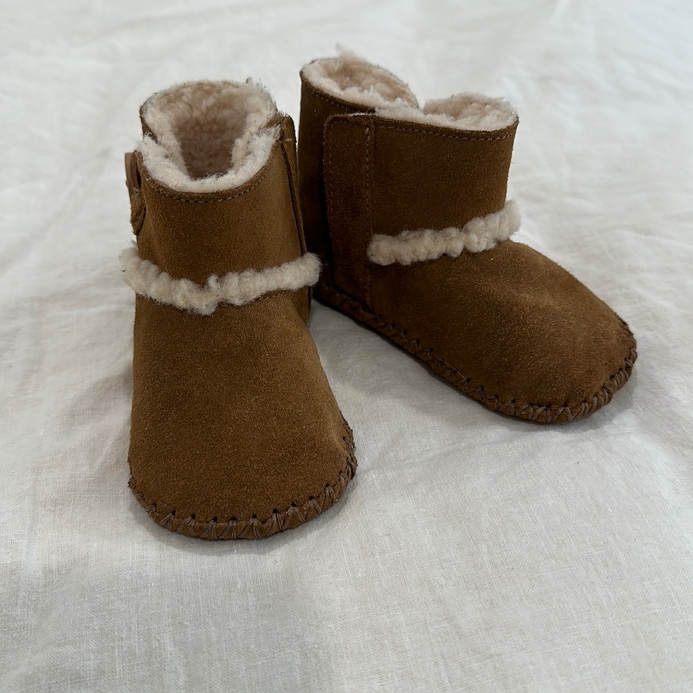 UGG Toddler Chestnut Suede & Sheepskin Bootie